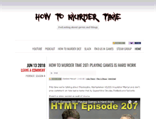 Tablet Screenshot of howtomurdertime.com